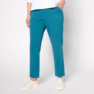 LOGO Life by Lori Goldstein Petite Straight-Leg Pull On Pants - Sz PXL a59125